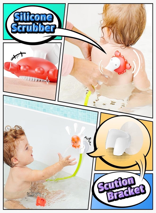 HEMRLY Baby Bath Toys, LED Water Temperature Display, Bath Toys for Infants 6-12 Months with Three Shower Heads, Baby Shower Head for Bath IPX7 Waterproof , Baby Gift for Girls & Boys, Automatic V1 - Image 2